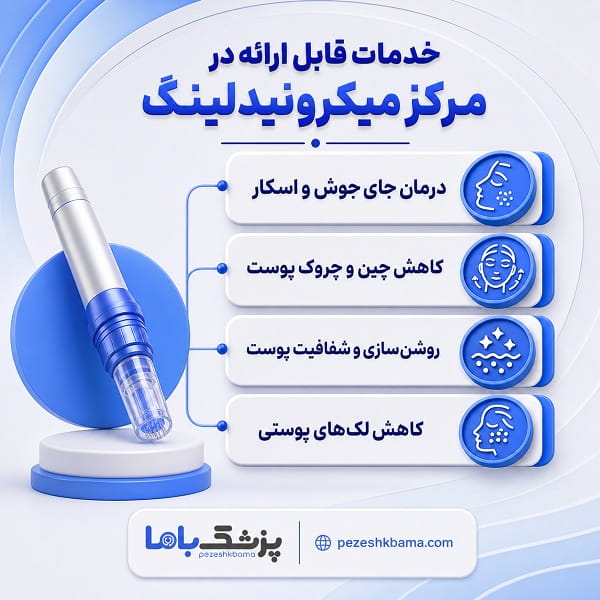 خدمات قابل ارائه در مرکز میکرونیدلینگ