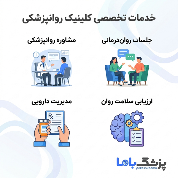 خدمات تخصصی کلینیک روانپزشکی