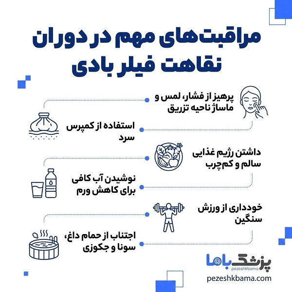 مراقبت های مهم در دوران نقاهت فیلر بادی
