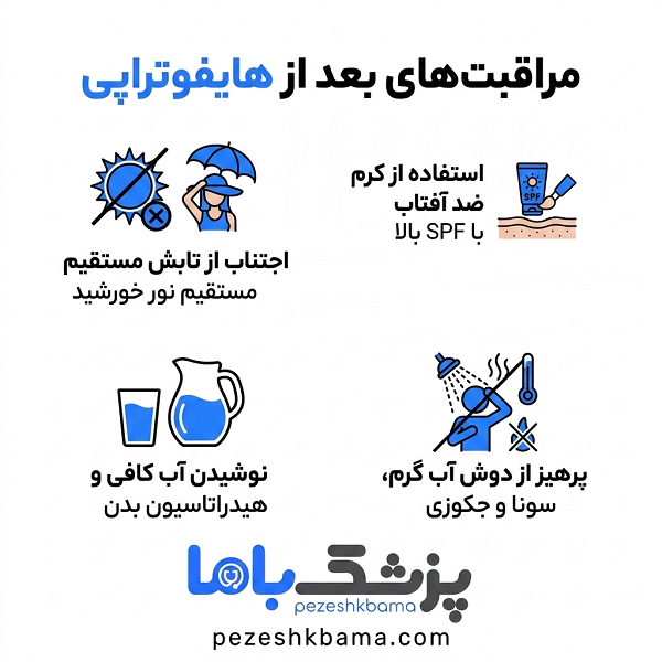 مراقبت های بعد از هایفوتراپی