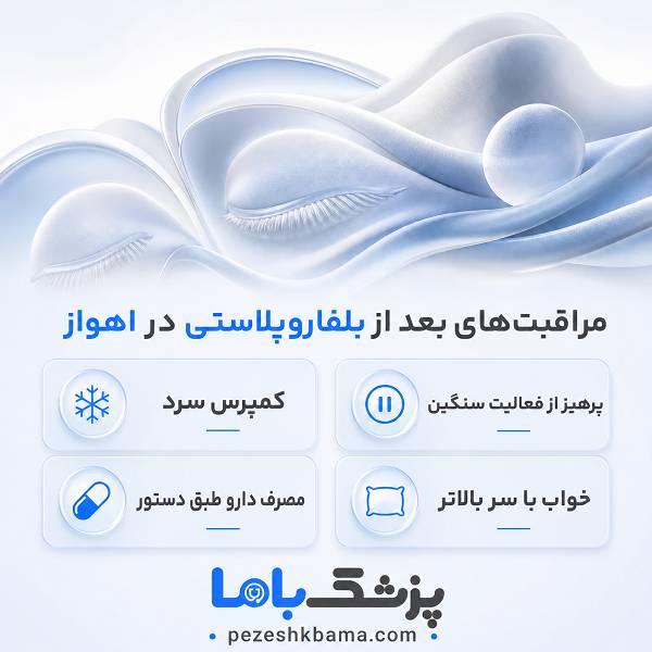 مراقبتهای بعد از بلفاروپلاستی در اهواز