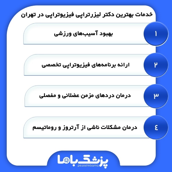 راهنمای انتخاب بهترین دکتر لیزرتراپی فیزیوتراپی در تهران