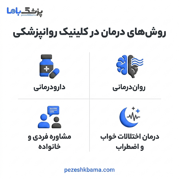 روش های درمان در کلینیک روانپزشکی
