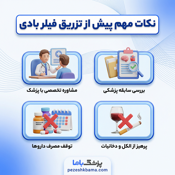 نکات مهم پیش از تزریق فیلر بادی