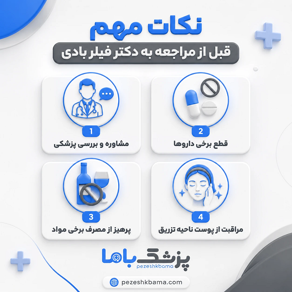 نکات مهم قبل از مراجعه به دکتر فیلر بادی