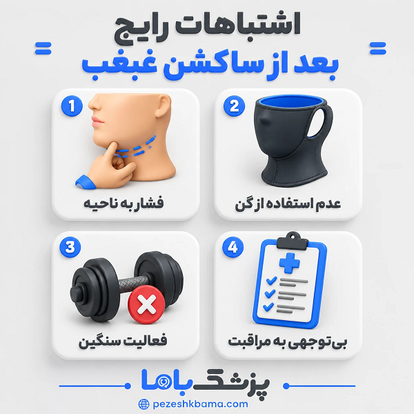 اشتباهات رایج بعد از ساکشن غبغب