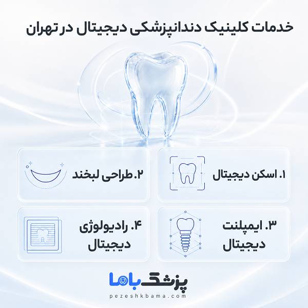 خدمات کلینیک دندانپزشکی دیجیتال در تهران