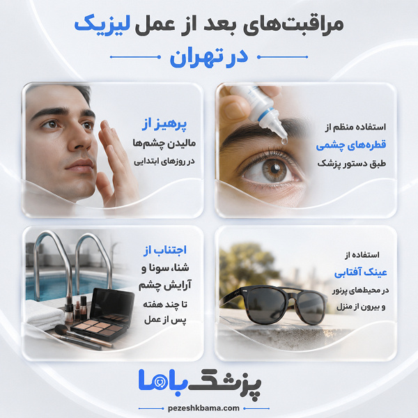 مراقبتهای قبل و بعد از عمل لیزیک در تهران
