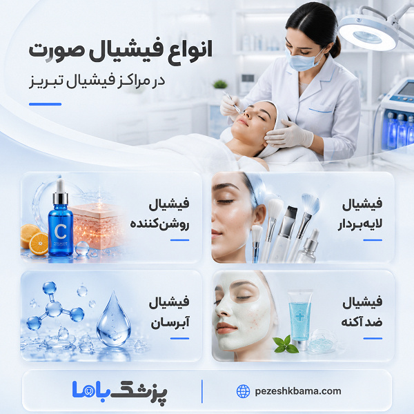 انواع فیشیال صورت در مراکز فیشیال تبریز