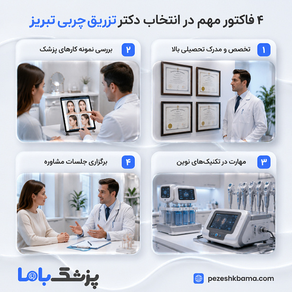 ۴ فاکتور مهم در انتخاب دکتر تزریق چربی تبریز
