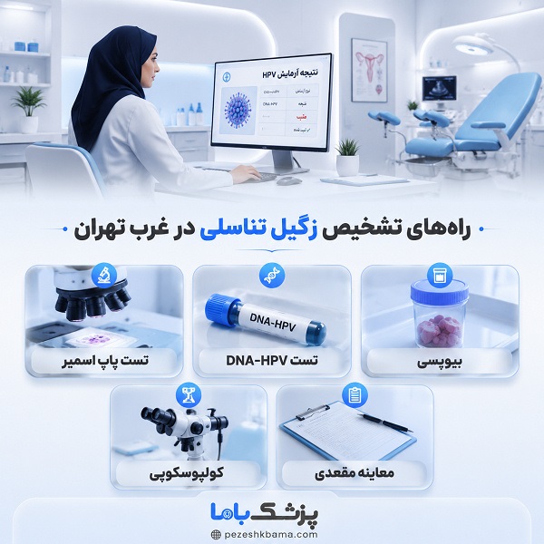 راههای تشخیص زگیل تناسلی در غرب تهران