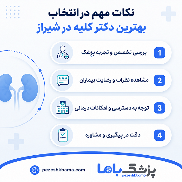 نکات مهم در انتخاب بهترین کلیه در شیراز