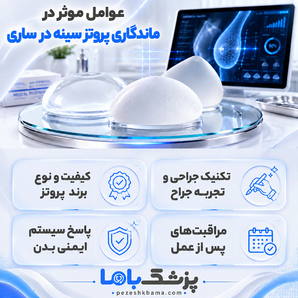 عوامل موثر در ماندگاری پروتز سینه در ساری