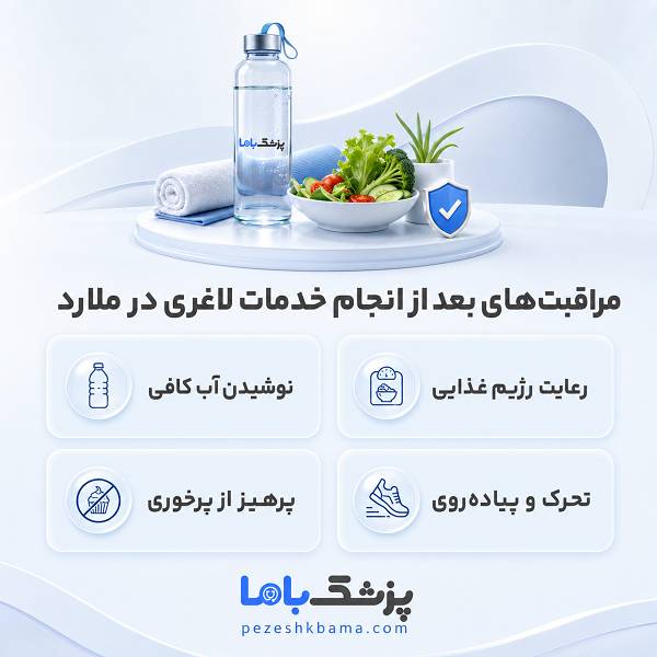 مراقبتهای بعد از انجام خدمات لاغری در ملارد