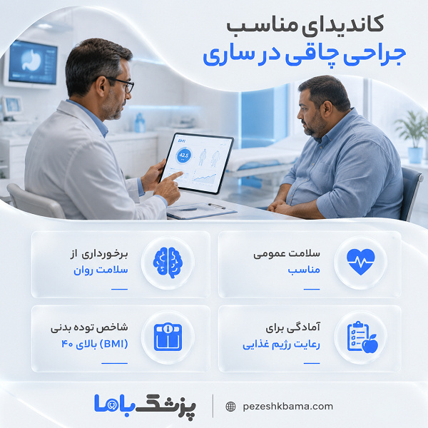کاندیدای مناسب جراحی چاقی در ساری