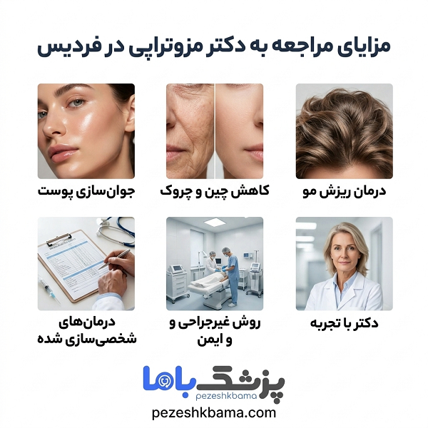 مزایای مراجعه به دکتر مزوتراپی در فردیس