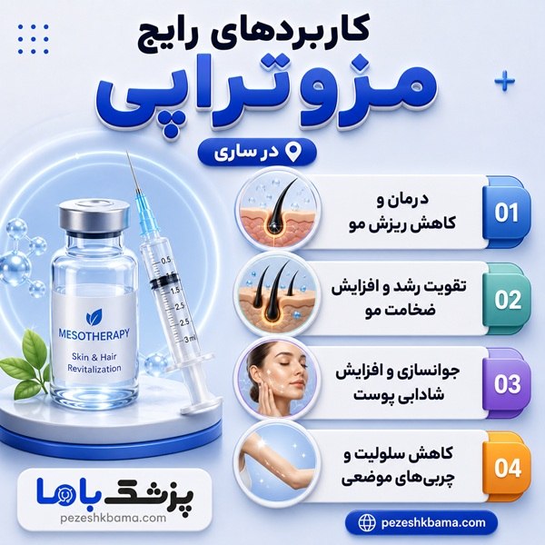 کاربردهای رایج مزوتراپی در ساری
