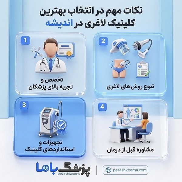 نکات مهم در انتخاب بهترین کلینیک لاغری در اندیشه