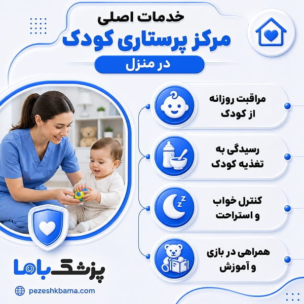 خدمات اصلی مرکز پرستاری کودک در منزل