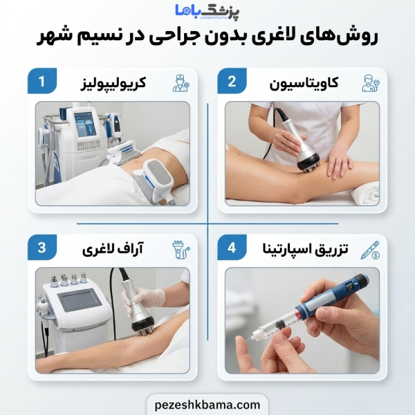 روش های لاغری بدون جراحی در نسیم شهر