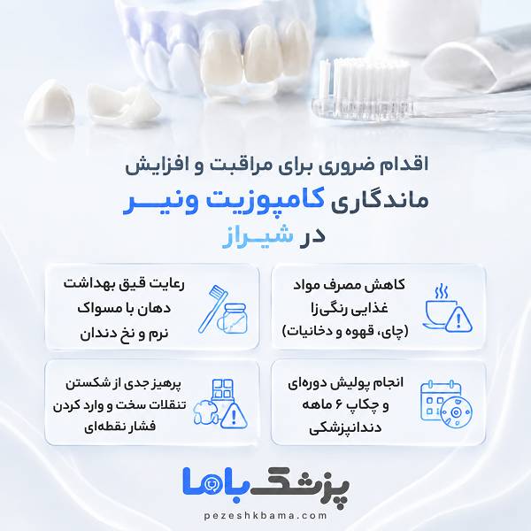 اقدام ضروری برای مراقبت و افزایش ماندگاری کامپوزیت ونیر در شیراز