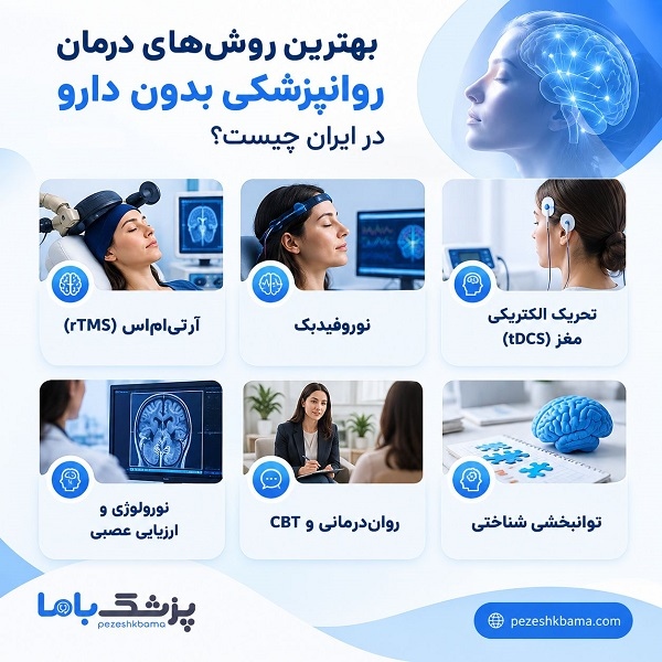 بهترین روشهای درمان روانپزشکی بدون دارو در ایران چیست؟