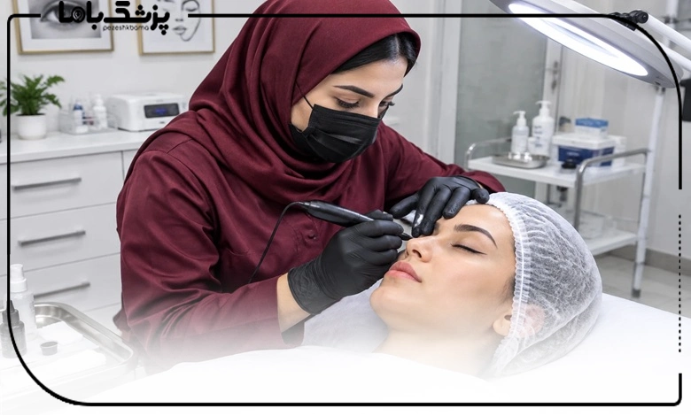 اجرای تاتو خط چشم در بهترین مرکز تاتو خط چشم غرب تهران